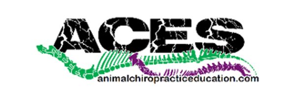 Text 'ACES' with black, cracked design over green and purple animal spine illustration.