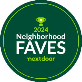 2024 Neighborhood Faves award logo with a trophy icon above the text.